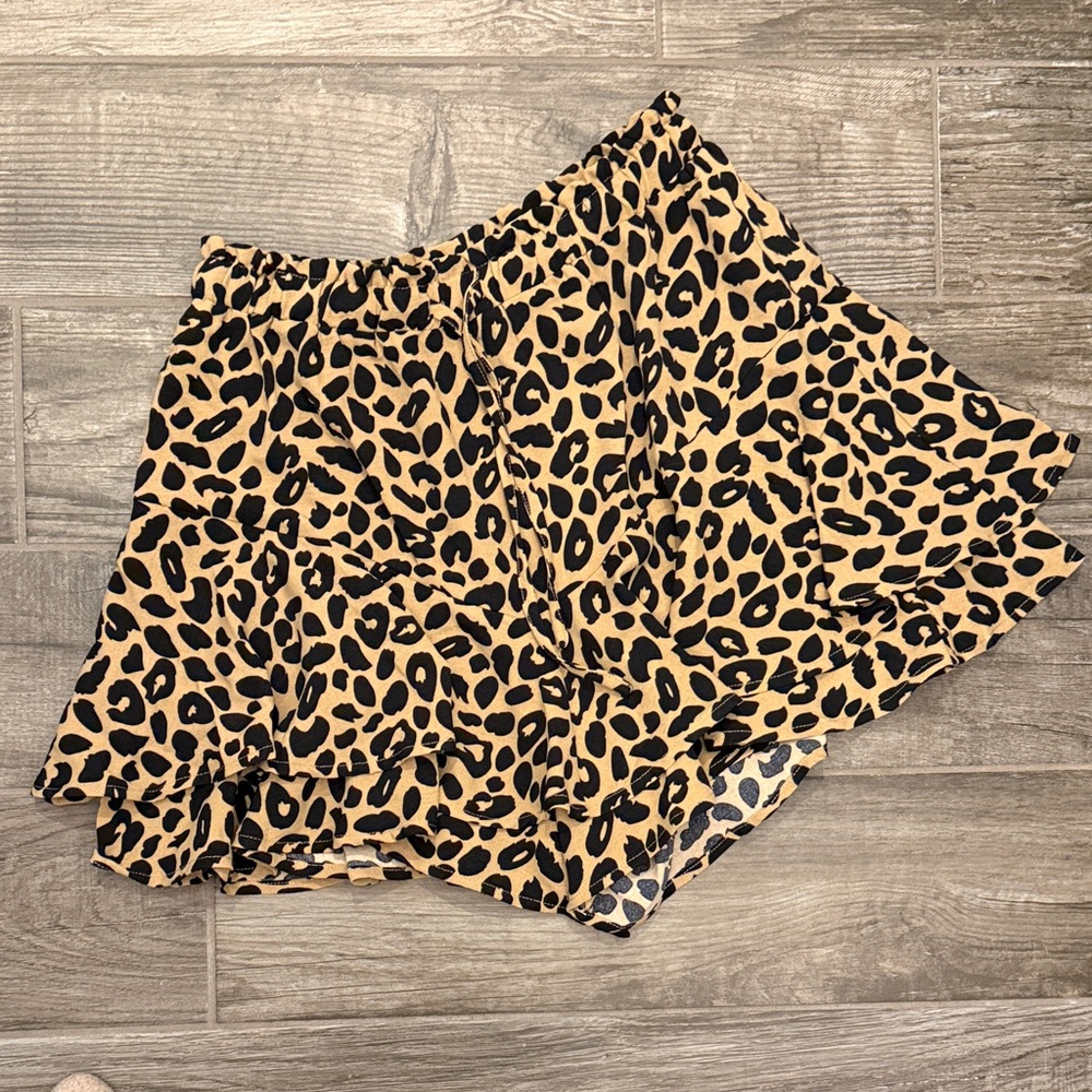 Women's Leopard Print Skort